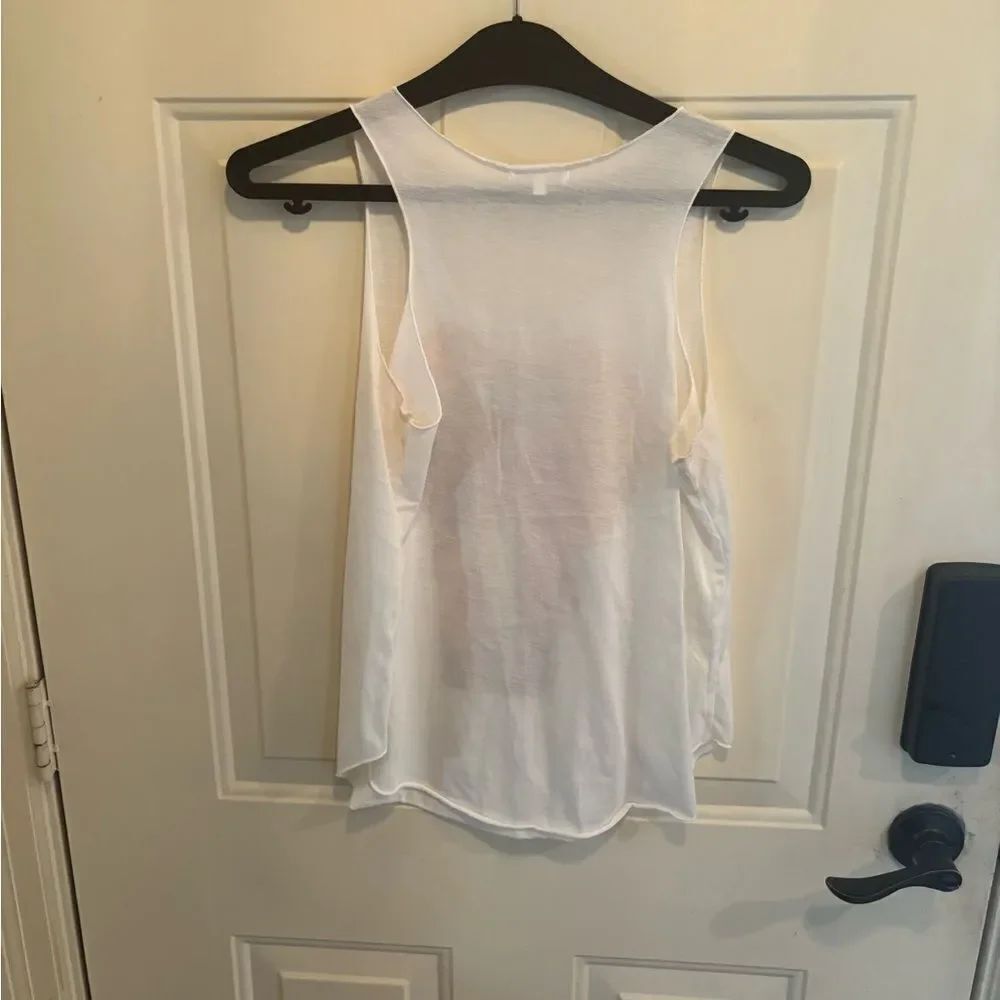 Elephant Graphic White Tank Top - Picture 6 of 8